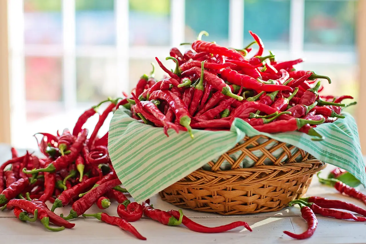 cayenne peppers, red peppers, hot peppers