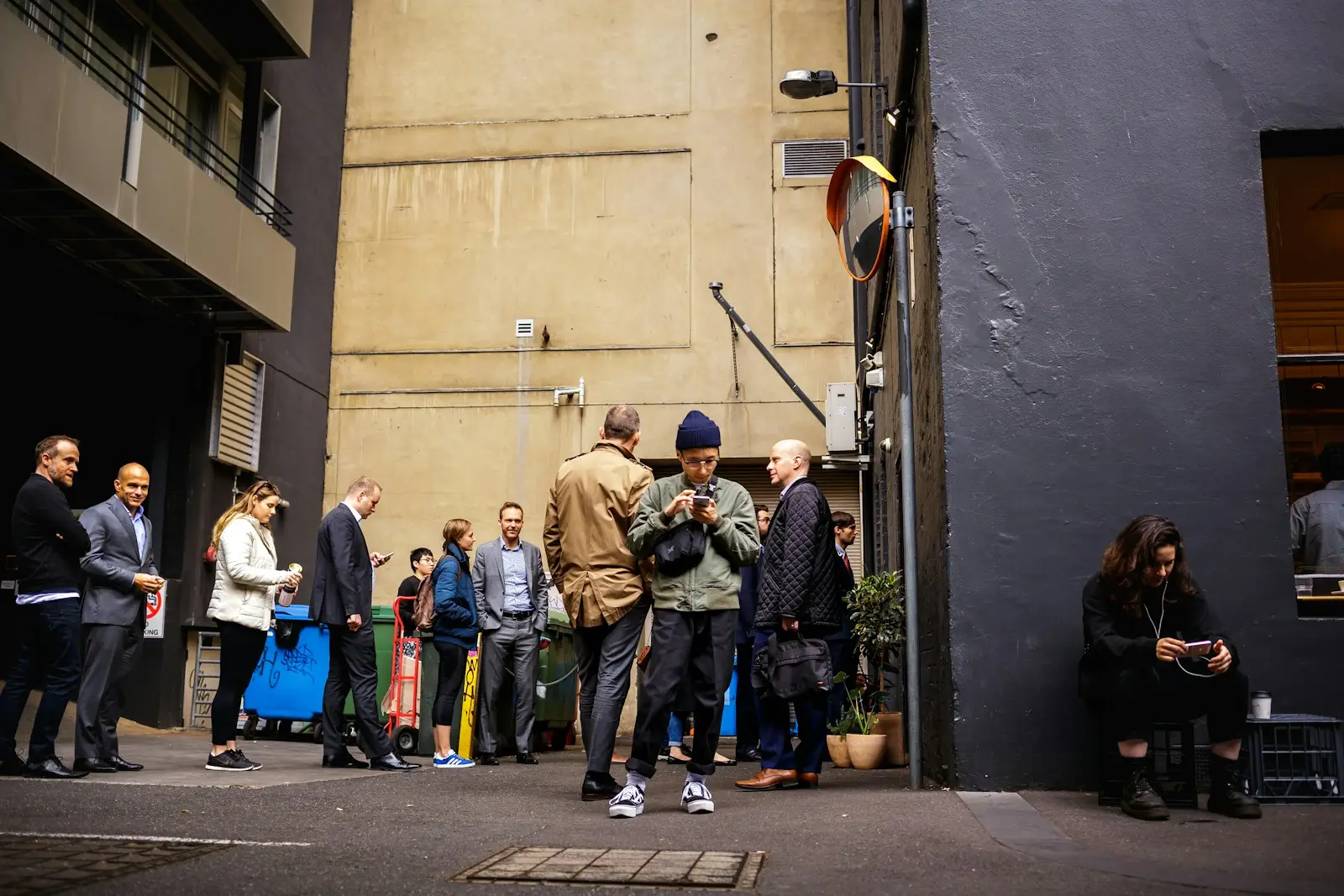 man using his smartphone