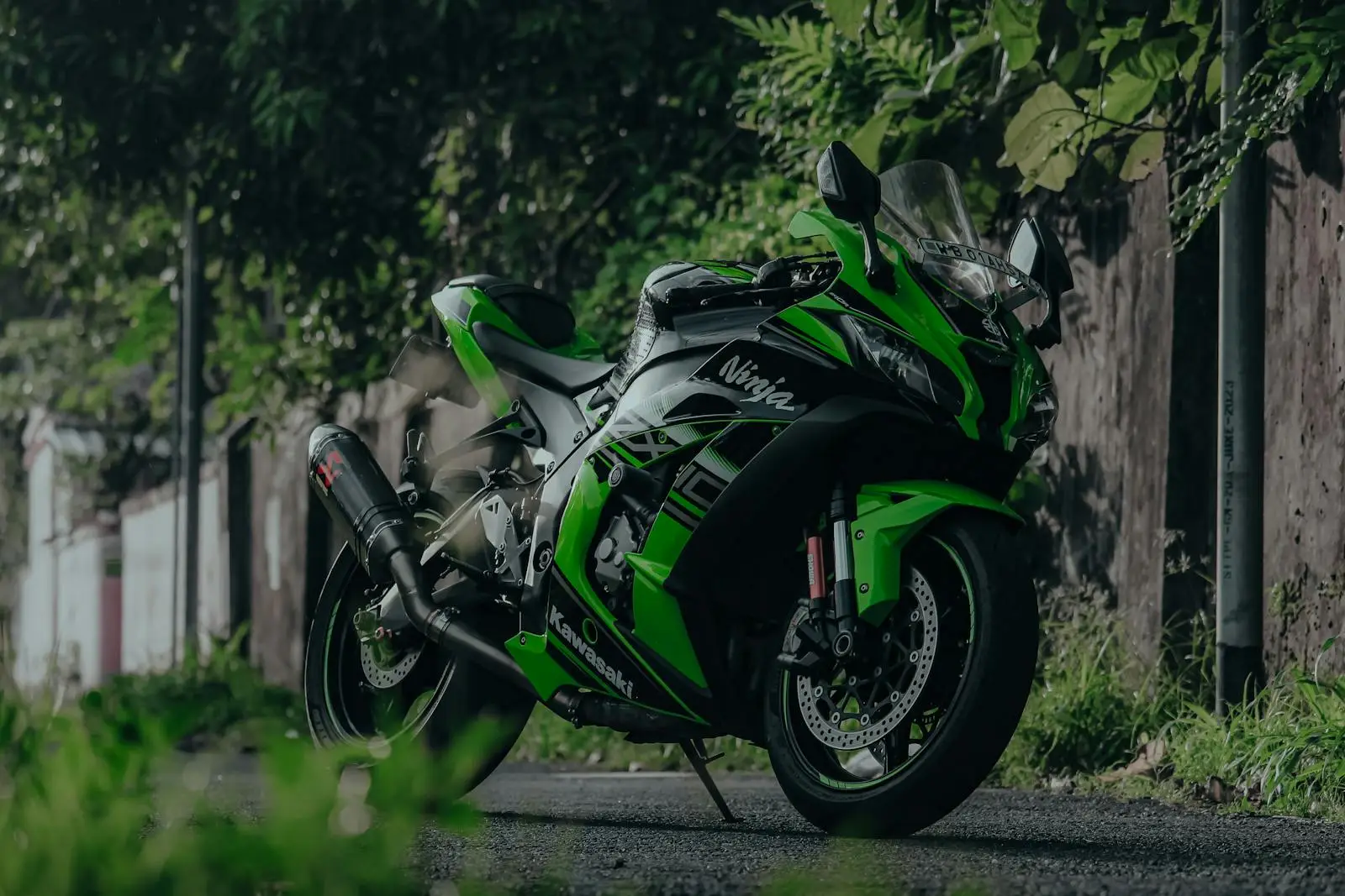 Kawasaki Ninja ZX-10R Parked on Road